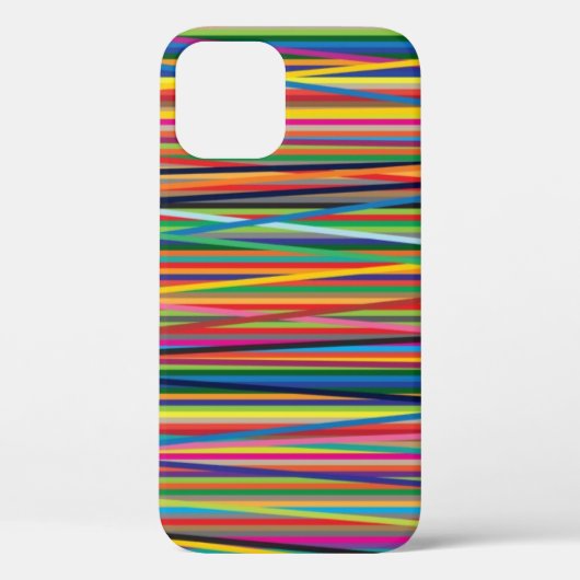 Kleurrijk abstract strepenontwerp Case-Mate iPhone case (Achterkant)