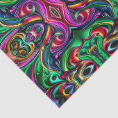 Kleurrijk Abstract Swirls Design Tissue Paper Tissuepapier (Detail)
