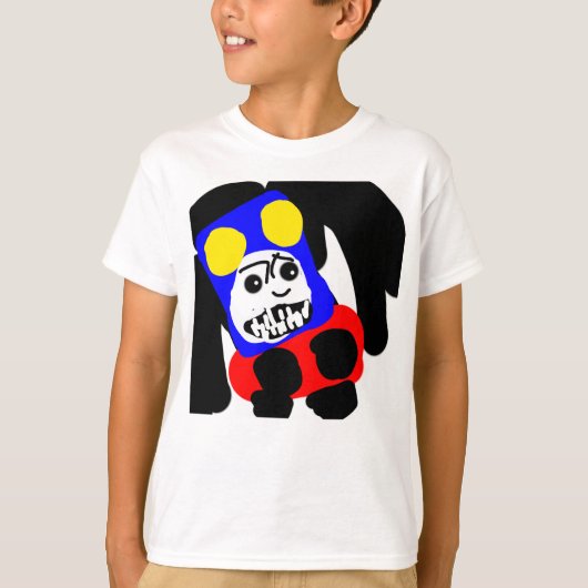 kleurrijk abstract t-shirt (Voorkant)