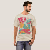 Kleurrijk Abstract T-shirt (Voorkant volledig)