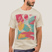 Kleurrijk Abstract T-shirt (Voorkant)