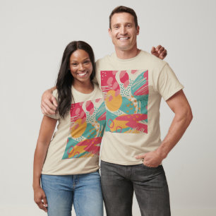 Kleurrijk Abstract T-shirt