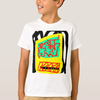 kleurrijk abstract t-shirt