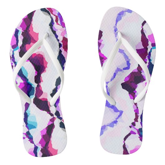 Kleurrijk Abstract Teenslippers (Voetbed)