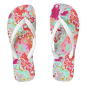 Kleurrijk Abstract Teenslippers (Voetbed)