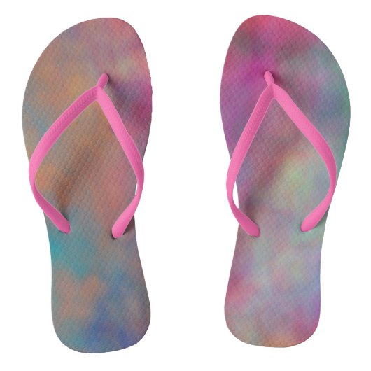 Kleurrijk Abstract Teenslippers (Voetbed)