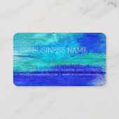 Kleurrijk Abstract tekenmonogram #29 Visitekaartje (Achterkant)