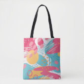 Kleurrijk Abstract Tote Bag (Voorkant)