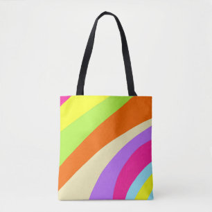 Kleurrijk abstract tote bag