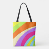 Kleurrijk abstract tote bag (Achterkant)
