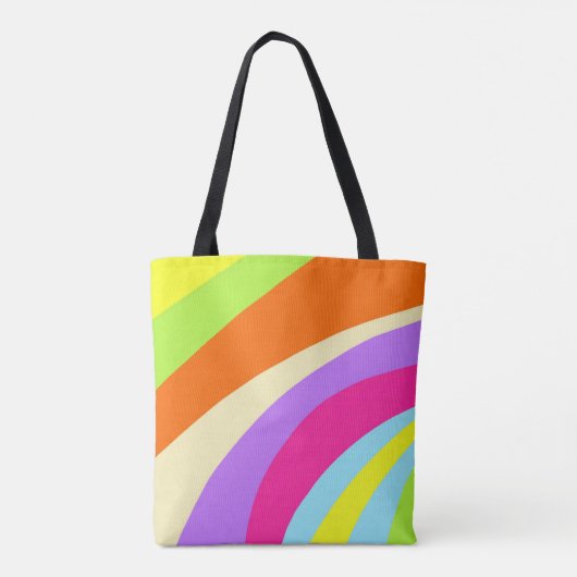 Kleurrijk abstract tote bag (Achterkant)