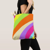 Kleurrijk abstract tote bag (Dichtbij)