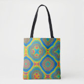 Kleurrijk Abstract Tote Bag (Voorkant)