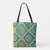 Kleurrijk Abstract Tote Bag (Achterkant)