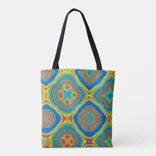 Kleurrijk Abstract Tote Bag (Achterkant)