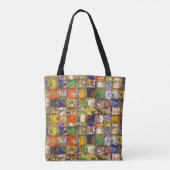 Kleurrijk Abstract Tote Bag (Achterkant)