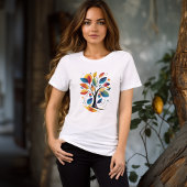 Kleurrijk Abstract Tree T-shirt | Natuur