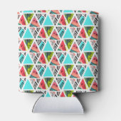 Kleurrijk Abstract tropisch patroon Blikjeskoeler (Achterkant)