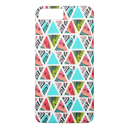 Kleurrijk Abstract tropisch patroon Case-Mate iPhone Case (Achterkant)