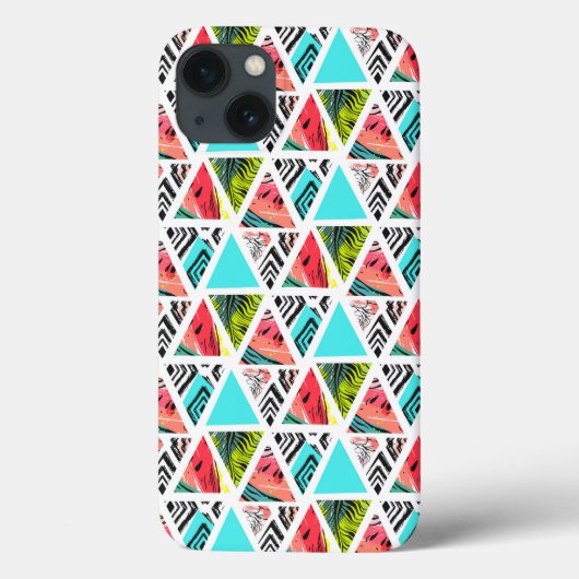 Kleurrijk Abstract tropisch patroon Case-Mate iPhone Case (Achterkant)