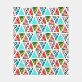 Kleurrijk Abstract tropisch patroon Fleece Deken (Voorkant)