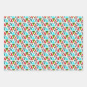 Kleurrijk Abstract tropisch patroon Inpakpapier Vel (Voorkant 3)