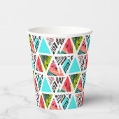 Kleurrijk Abstract tropisch patroon Papieren Bekers (Rechts)