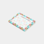 Kleurrijk Abstract tropisch patroon Post-it® Notes (Schuin)