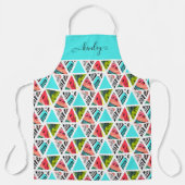 Kleurrijk Abstract tropisch patroon Schort (Voorkant)