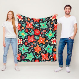 Kleurrijk Abstract Vakantieontwerp Fleece Deken