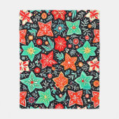 Kleurrijk Abstract Vakantieontwerp Fleece Deken (Voorkant)