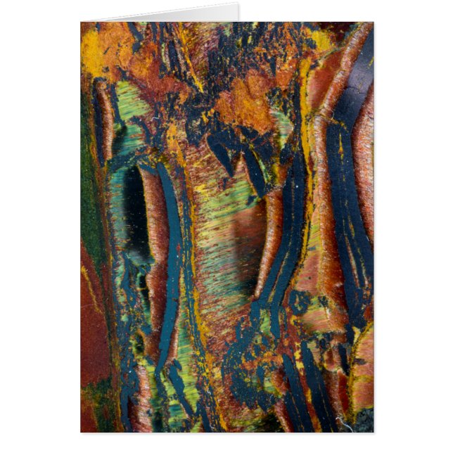 Kleurrijk abstract van een Tijgeroog (Voorkant)