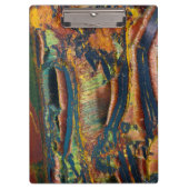 Kleurrijk abstract van een tijgeroog klembord (Voorkant)