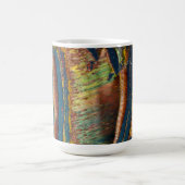 Kleurrijk abstract van een tijgeroog koffiemok (Center)