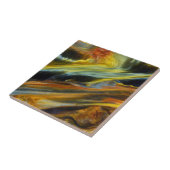 Kleurrijk abstract van Pietersite Tegeltje (Zijkant)