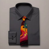 Kleurrijk Abstract vast Stropdas