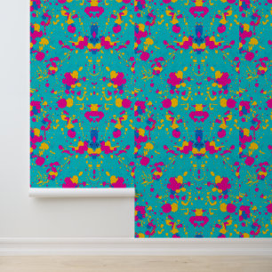 Kleurrijk Abstract verfspetterpatroon Behang