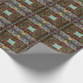 Kleurrijk abstract: vierkant zakontwerp. cadeaupapier (Hoek)