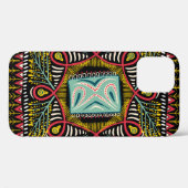 Kleurrijk abstract: vierkant zakontwerp. Case-Mate iPhone case (Achterkant (horizontaal))