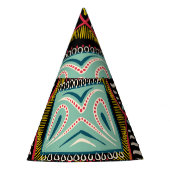 Kleurrijk abstract: vierkant zakontwerp. feesthoedjes (Voorkant)