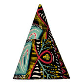 Kleurrijk abstract: vierkant zakontwerp. feesthoedjes (Rechts)