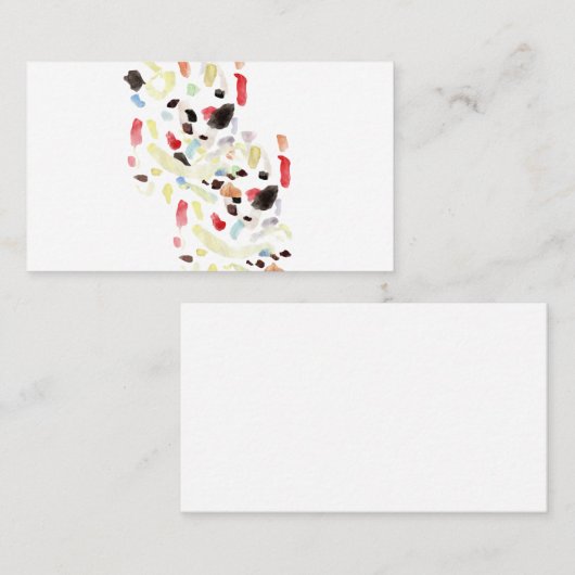 Kleurrijk Abstract Visitekaartje (Voorkant / Achterkant)