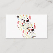 Kleurrijk Abstract Visitekaartje (Voorkant)