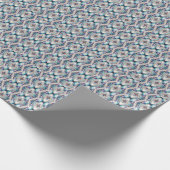 Kleurrijk abstract vlinderontwerp cadeaupapier (Hoek)