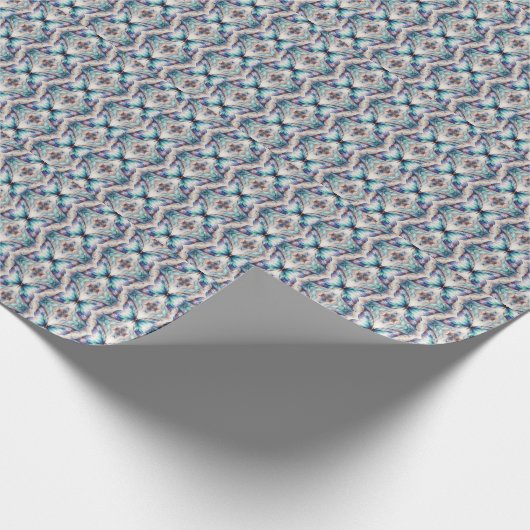 Kleurrijk abstract vlinderontwerp cadeaupapier (Hoek)