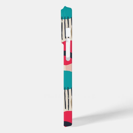 Kleurrijk abstract vormgrijppatroon Case-Mate iPhone case (Achterkant / Links)