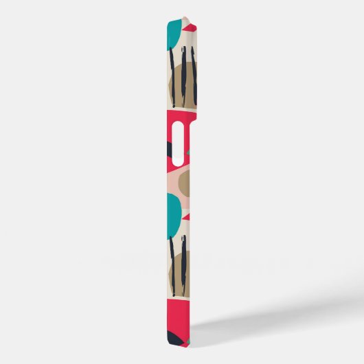 Kleurrijk abstract vormgrijppatroon Case-Mate iPhone case (Achterkant / Rechts)