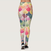 Kleurrijk Abstract vrolijk patroon Leggings (Achterkant)