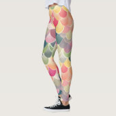 Kleurrijk Abstract vrolijk patroon Leggings (Links)