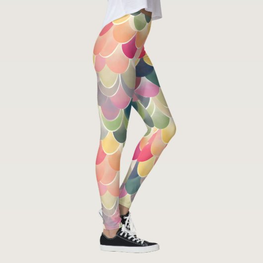 Kleurrijk Abstract vrolijk patroon Leggings (Rechts)